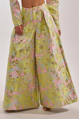 LUCY BROCADE WIDE LEG PANT