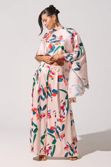 CANDY RAIN SATIN WIDE LEG PANT