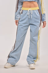 ALONE AGAIN DENIM TRACK PANT