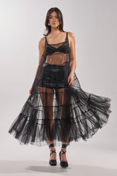 PERFECT FOR LAYERING TULLE MAXI DRESS