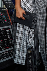 FINER THINGS FRINGE CLUTCH