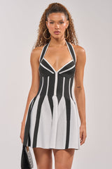 PLEASED TO MEET YOU BANDAGE HALTER DRESS
