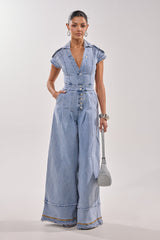 AT LEAST I LOOK CUTE DENIM JUMPSUIT