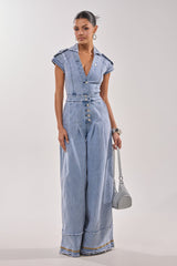 AT LEAST I LOOK CUTE DENIM JUMPSUIT
