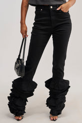NOT ENOUGH RUFFLES DENIM