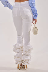 NOT ENOUGH RUFFLES DENIM