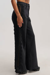 LOCKED IN LACE DENIM