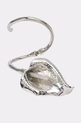 TULIP BRACELET CUFF IN SILVER