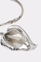 TULIP BRACELET CUFF IN SILVER