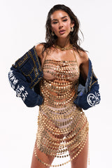 RUN ME MY COIN MINI DRESS