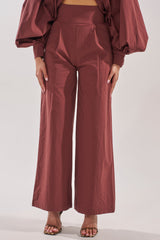 GOLD COAST WIDE LEG PALAZZO PANT IN BROWN