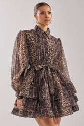 CHICEST OF CHIC LEOPARD PRINT MINI DRESS