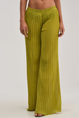 CRUSHIN ON YOU PALAZZO PANT IN CHARTREUSE