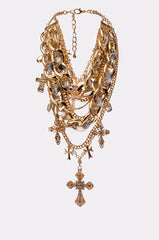 CROSS ME NECKLACE IN GOLD