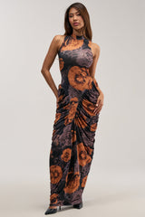 SAY YOU NEED ME FLORAL MAXI DRESS IN BLACK COMBO