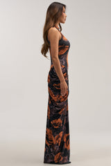 SAY YOU NEED ME FLORAL MAXI DRESS IN BLACK COMBO