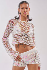 BEACH GIRLY CROCHET SWEATER