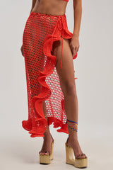 BEACH BABE CROCHET MAXI SKIRT