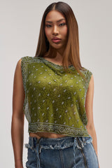 SUMMER LOVIN' RHINESTONE CHAIN TOP