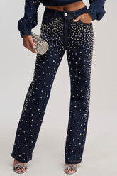 SPARKLE SPARKLE EMBELLISHED DENIM