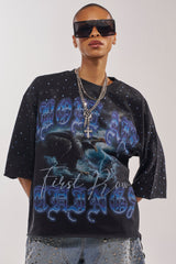 FIRST ROW TAKING FLIGHT FRENCH TERRY TEE