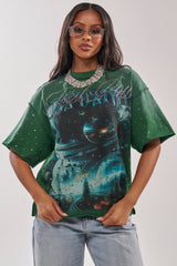 FIRST ROW INTERSTELLAR RHINESTONE FRENCH TERRY TEE