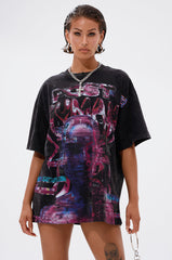 FIRST ROW CYBERTRONICS OVERSIZED GRAPHIC TEE