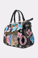 EYE SEE YOU PATCH DENIM BAG