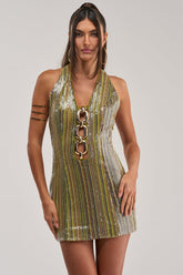 SPOTLIGHT SEQUIN MINI DRESS