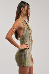 SPOTLIGHT SEQUIN MINI DRESS