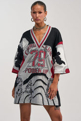 AFTER HOURS GRAPHIC MINI DRESS
