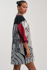 AFTER HOURS GRAPHIC MINI DRESS
