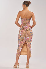SHOW ME LOVE EMBELLISHED MIDI DRESS