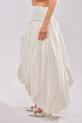 HEAD IN THE CLOUDS HIGH LOW SKIRT