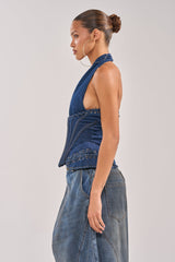 NOT MY PROBLEM DENIM CORSET
