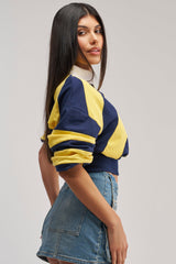 JULIANA STRIPE SWEATSHIRT IN YELLOW