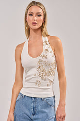 RING RING RING EMBELLISHED TANK