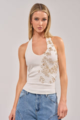 RING RING RING EMBELLISHED TANK