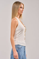 RING RING RING EMBELLISHED TANK