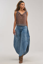 FEEL THE AIR RELAXED DENIM WITH SIDE OPENING