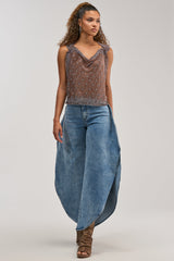 FEEL THE AIR RELAXED DENIM WITH SIDE OPENING