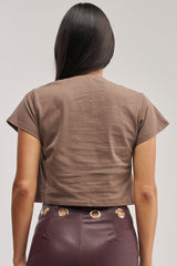 ENCORE GRAPHIC CROPPED TEE
