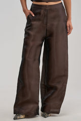 ON FIRE TROUSER IN BROWN