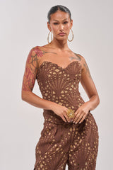CLAIRE EYELET CORSET