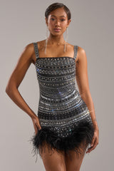 SHOWSTOPPER RHINESTONE MINI DRESS