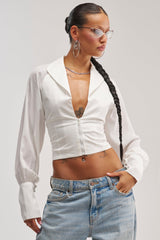 EFFORTLESS CORSET BLOUSE TOP