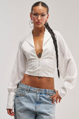 EFFORTLESS CORSET BLOUSE TOP