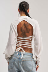 EFFORTLESS CORSET BLOUSE TOP