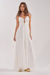 LATE NIGHT IN KAUAI JUMPSUIT IN WHITE