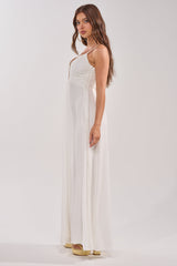 LATE NIGHT IN KAUAI JUMPSUIT IN WHITE